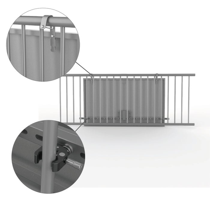 Engel Plutus Solar Halterung Haken Balkon Solarmodul Balkonkraftwerk Befestigung