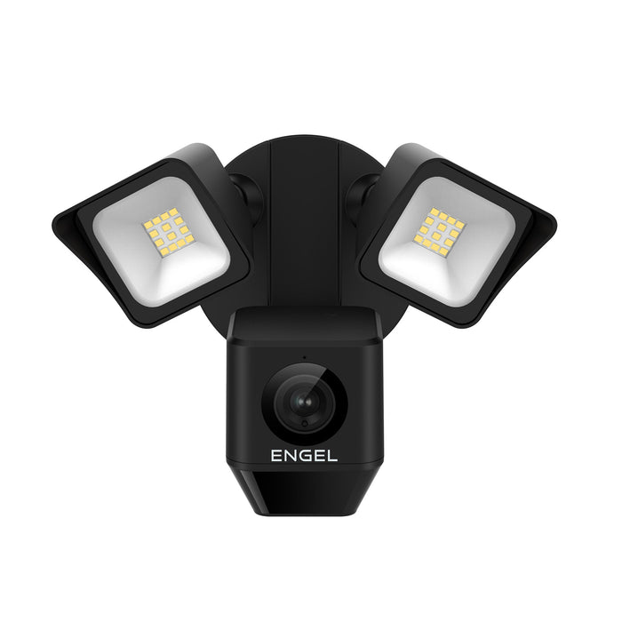 Engel NoxCam Floodlight Cam WiFi Full-HD Black – smarte Außenleuchte mit integrierter Sicherheitskamera