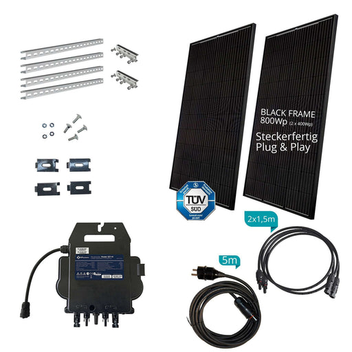 Engel Eris 800W Balkonkraftwerk Komplettset für Gitterzäune & Metallzäune Engel Lighting 