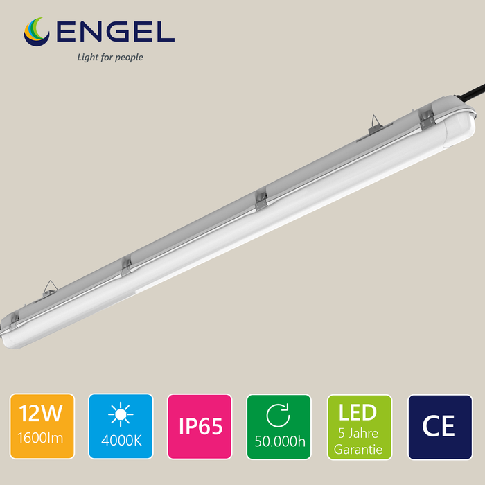 Engel Ventura LED-Leuchte – Design-Feuchtraumleuchte für Lebensmittelbetriebe