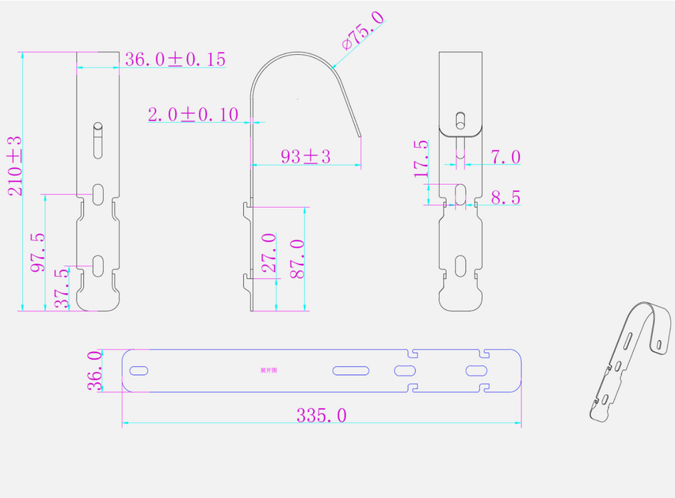 Engel Plutus Solar Halterung Haken Balkon Solarmodul Balkonkraftwerk Befestigung